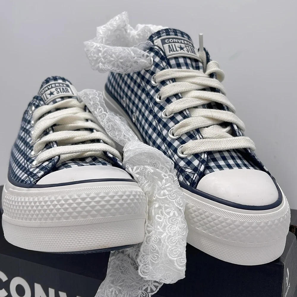 Converse WMNS CTAS Lift OX Sneakers Platform A13664C CTAS LIFT OX OBSIDIAN/WHITE